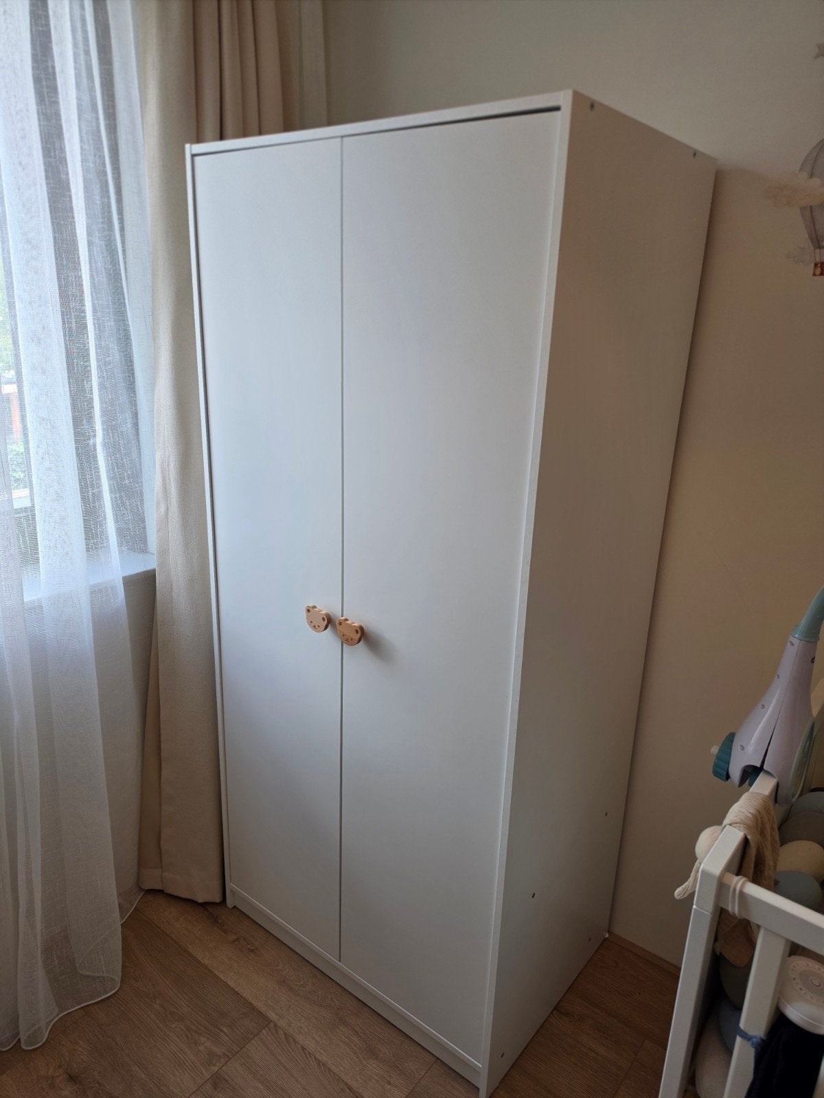 IKEA KLEPPSTAD kledingkast met 2 deuren, wit, Ophalen, Met deur(en), 50 tot 100 cm, Zo goed als nieuw