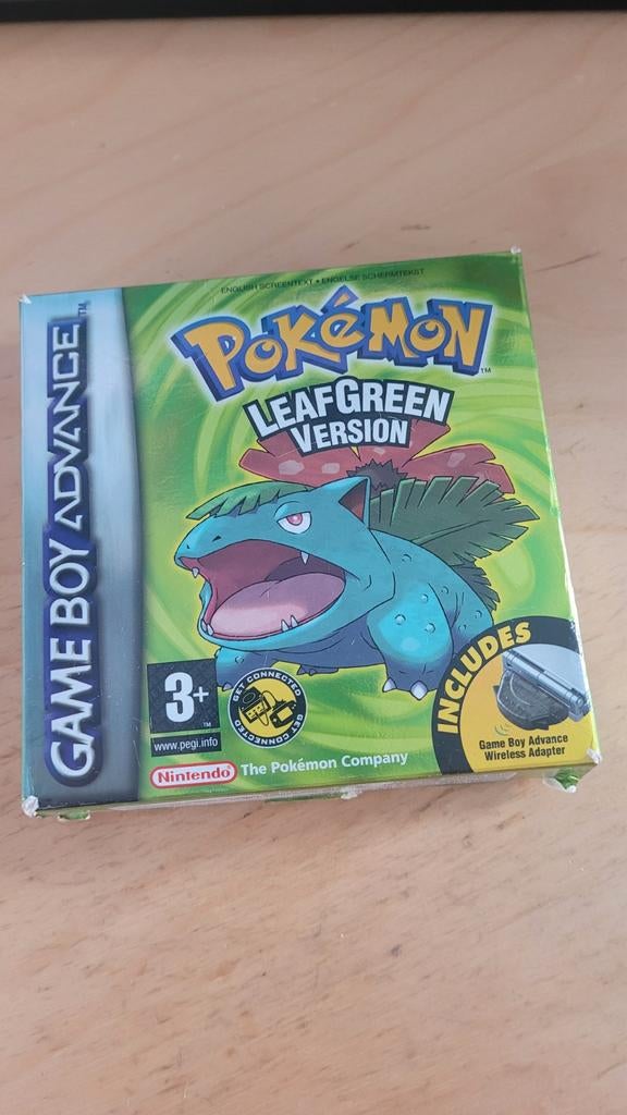 Pokémon LeafGreen Version Game Boy Advance (GBA), Spelcomputers en Games, Gebruikt, 1 speler, Ophalen of Verzenden, Role Playing Game (Rpg)