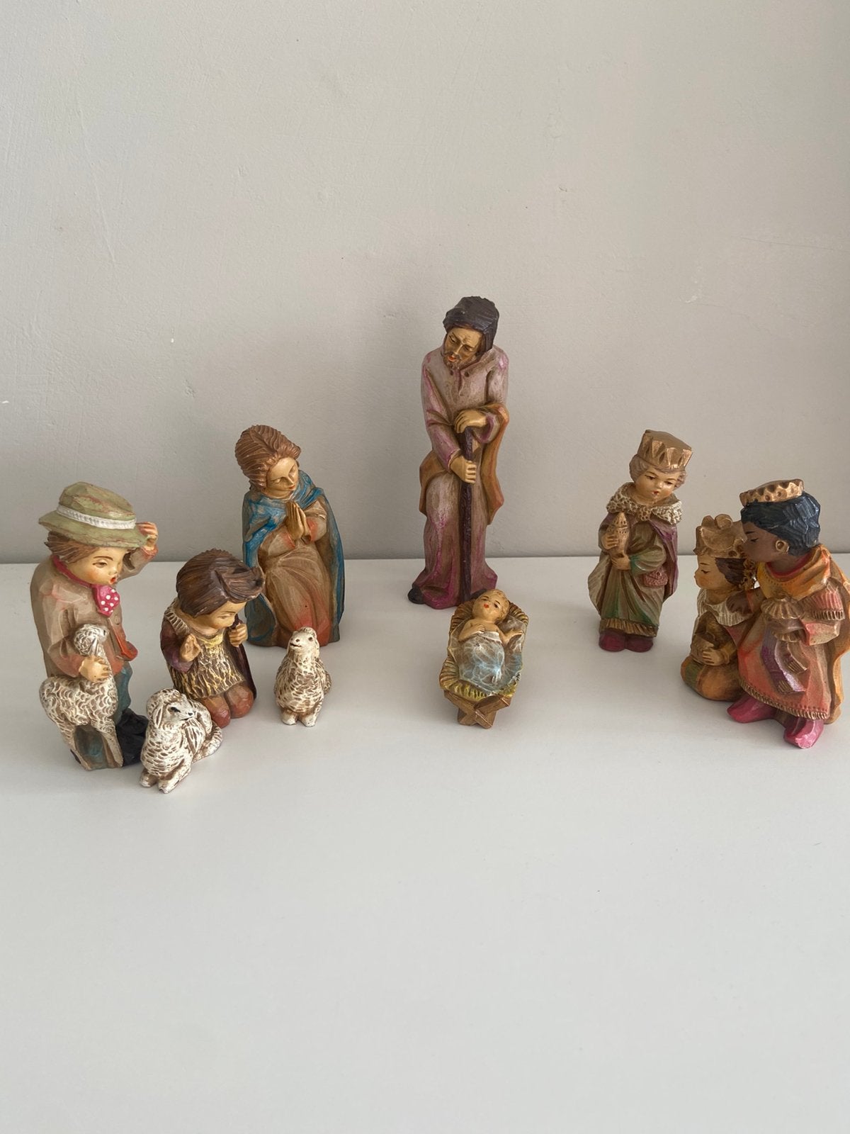 Prachtige 10-delige Vintage Kerstgroep A.S.V. (Arend Spoor), Verzamelen, Ophalen of Verzenden, Gebruikt