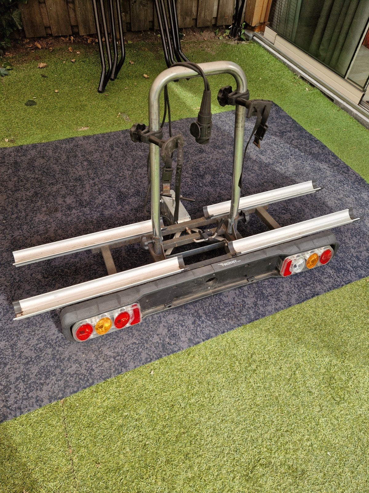 Twinny Load trekhaak fietsendrager voor 2 fietsen, Ophalen of Verzenden, 2 fietsen, Gebruikt, Trekhaakdrager
