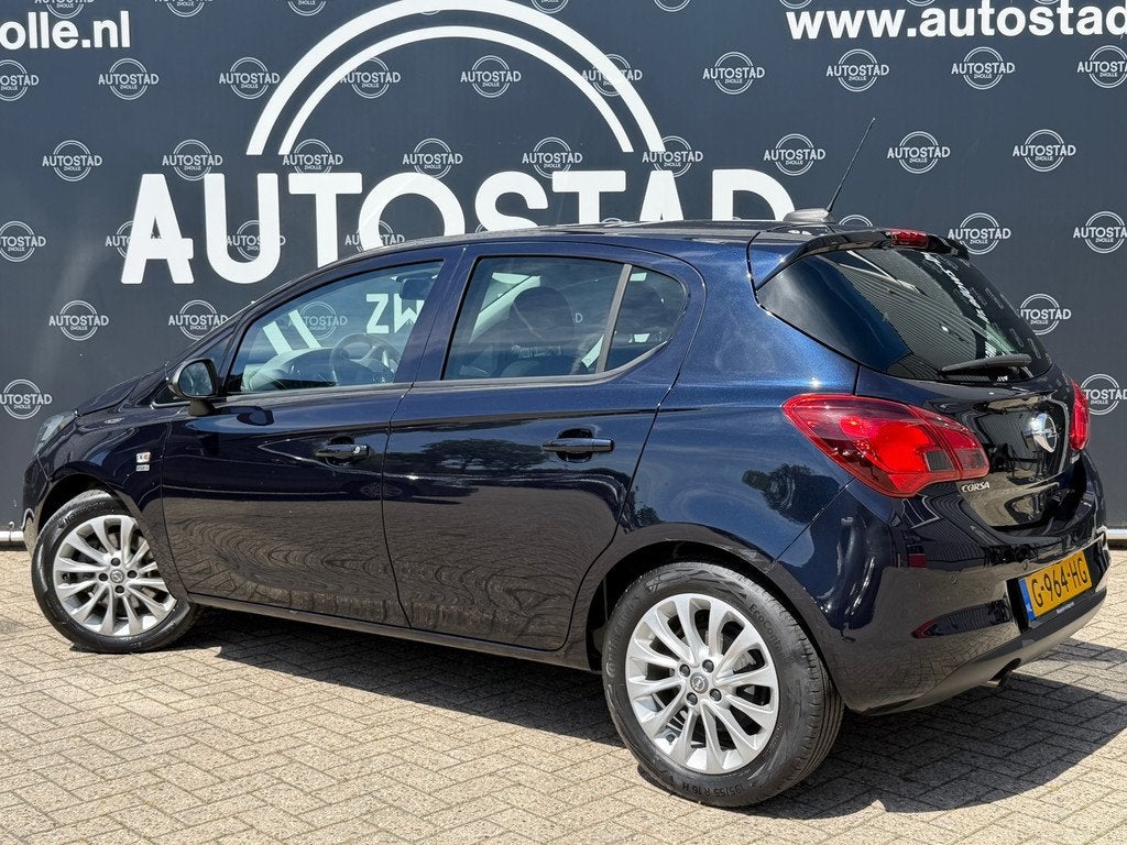 Opel Corsa 1.0 Turbo 120 Jaar Edition NL-Auto / NAP / APK /, Auto's, Stof, Blauw, 49 €/maand, Origineel Nederlands