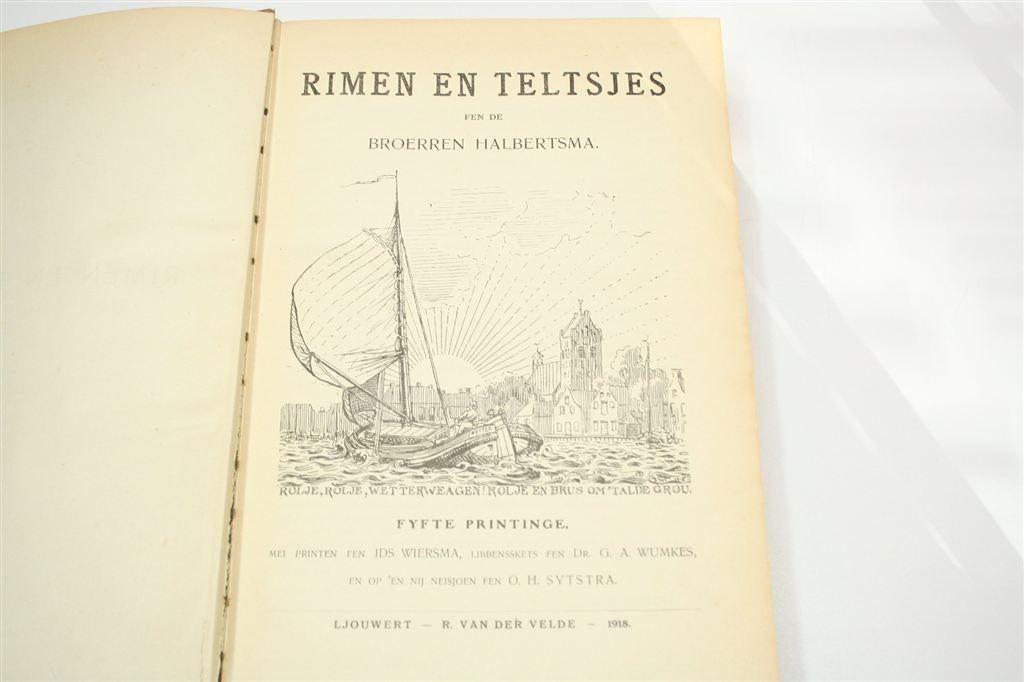 Rimen en Teltsjes — Halbertsma, Fryske Verhalen 1918, Boeken, Ophalen of Verzenden, Gelezen