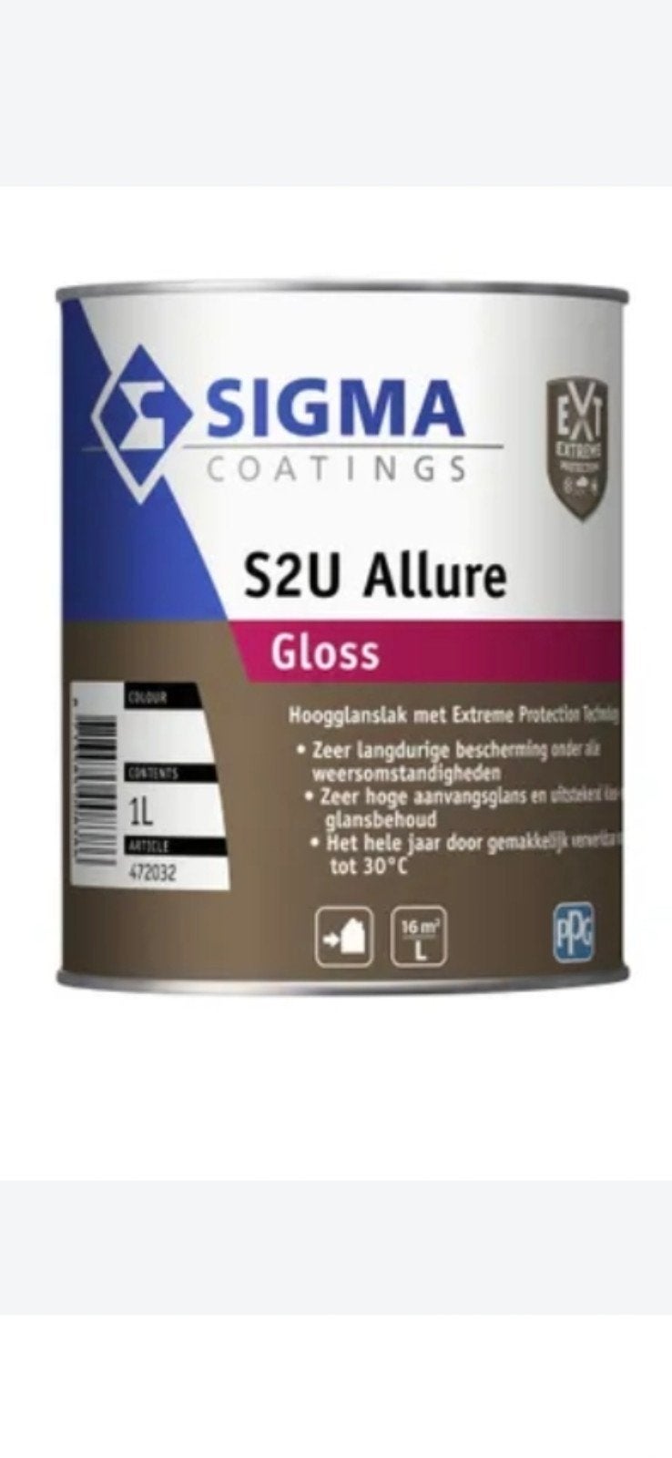 Pot Sigma lak in RAL 5003, Doe-het-zelf en Verbouw, Verf, Beits en Lak, Ophalen, Nieuw, Wit, Lak
