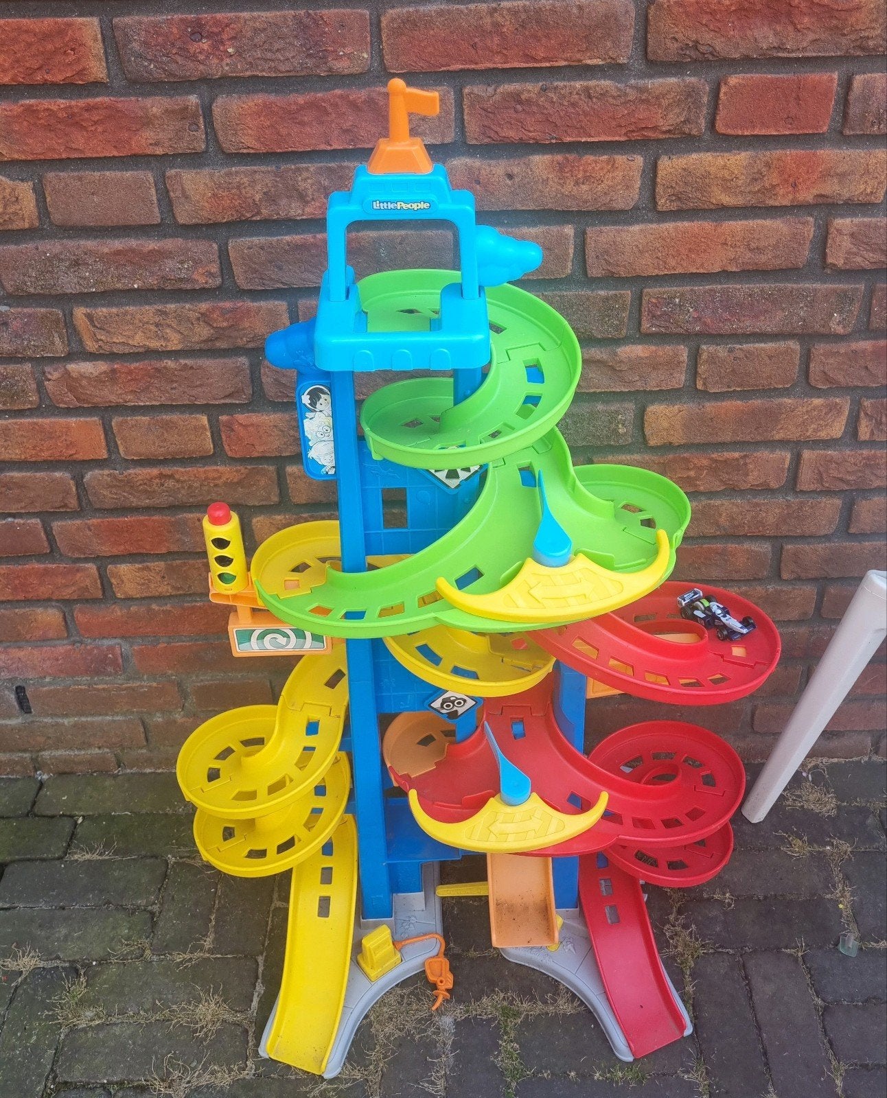 Little People racebaan - gratis af te halen, Kinderen en Baby's, Ophalen of Verzenden, Gebruikt