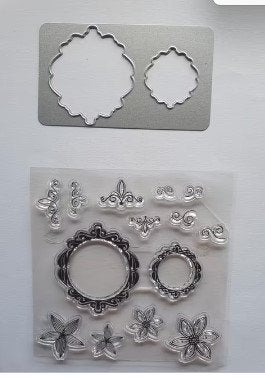 4 x Stempel plus snijmal - Action, Ophalen of Verzenden, Zo goed als nieuw, Clearstamp
