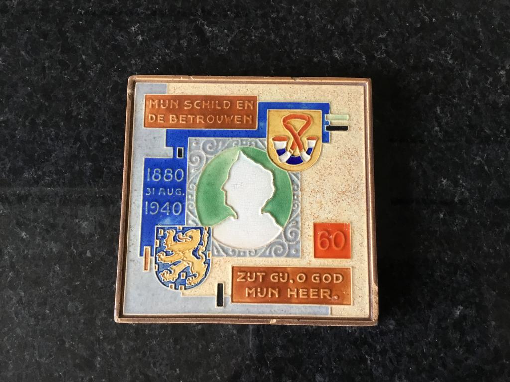Herinnerings tegel.   Westraven    13 x 13 cm., Antiek en Kunst, Ophalen of Verzenden