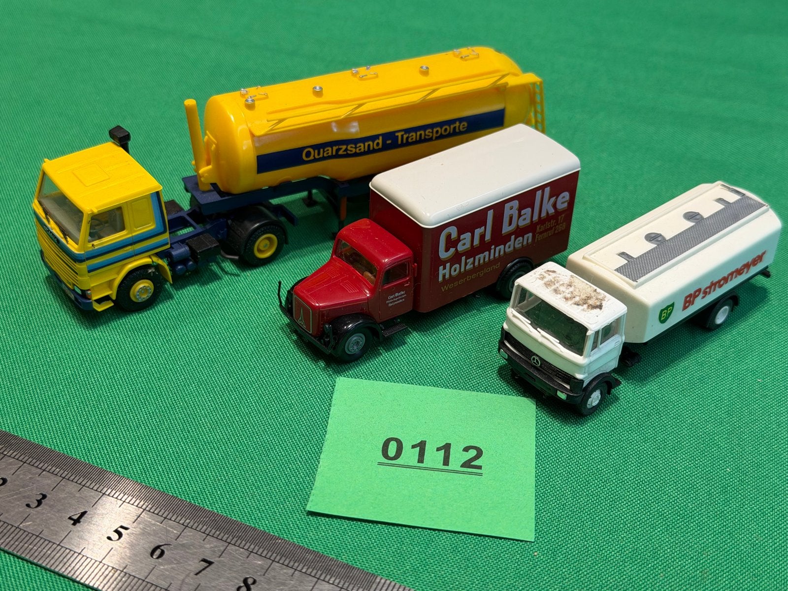 Set van 3 modelvrachtwagens: Scania, Carl Balke, BP Stromeye, Ophalen of Verzenden, Gebruikt, Bus of Vrachtwagen