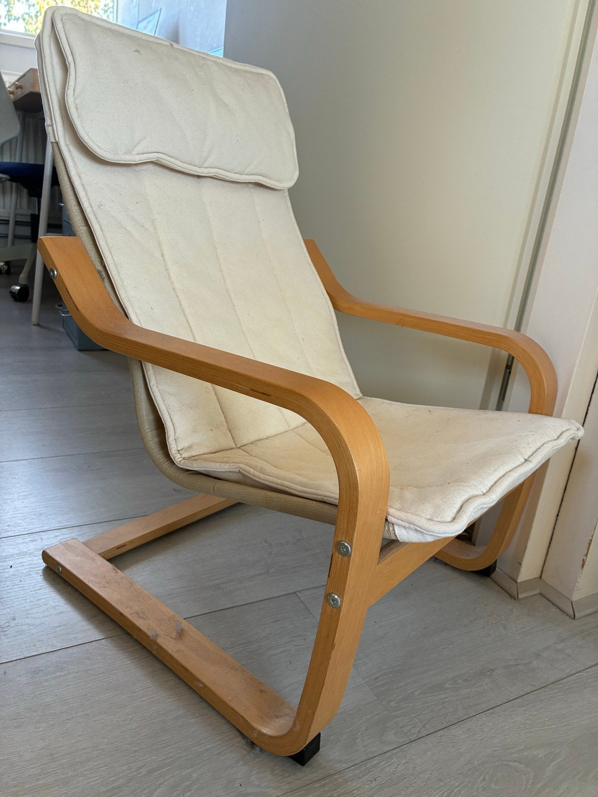 POÄNG kinderfauteuil, Ophalen, Gebruikt, Wit, Eén