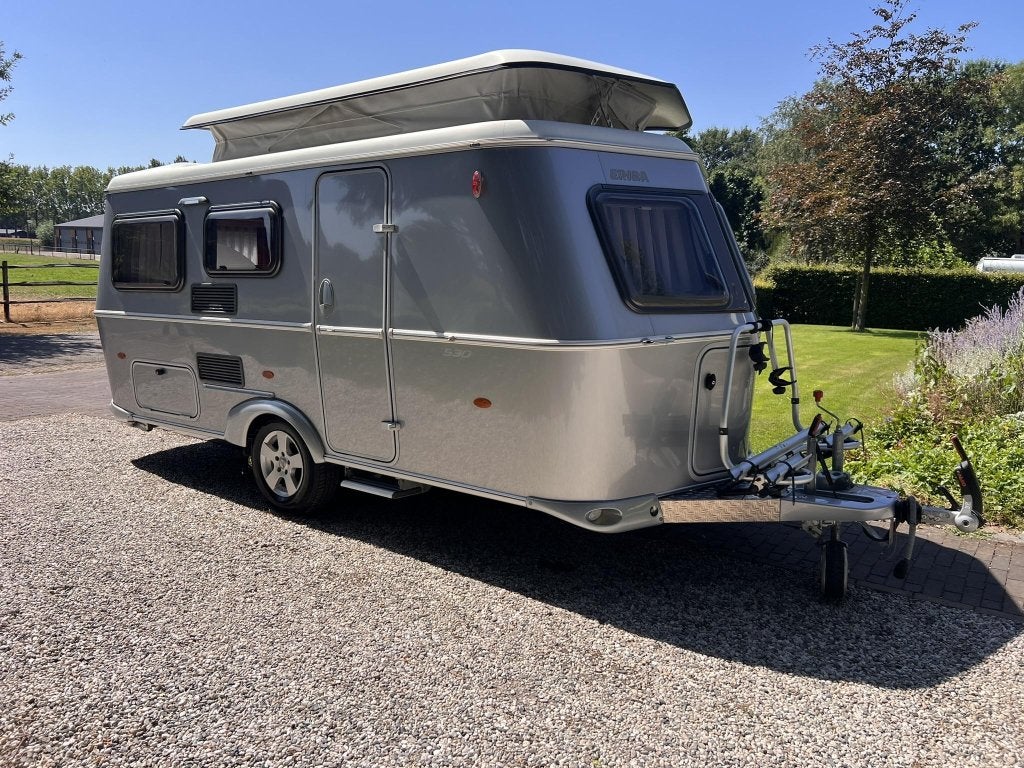 Eriba Touring 530 MoverFietsdr.Voortent, Caravans en Kamperen, Caravans, Schokbreker, Bedrijf, Treinzit, 4 tot 5 meter