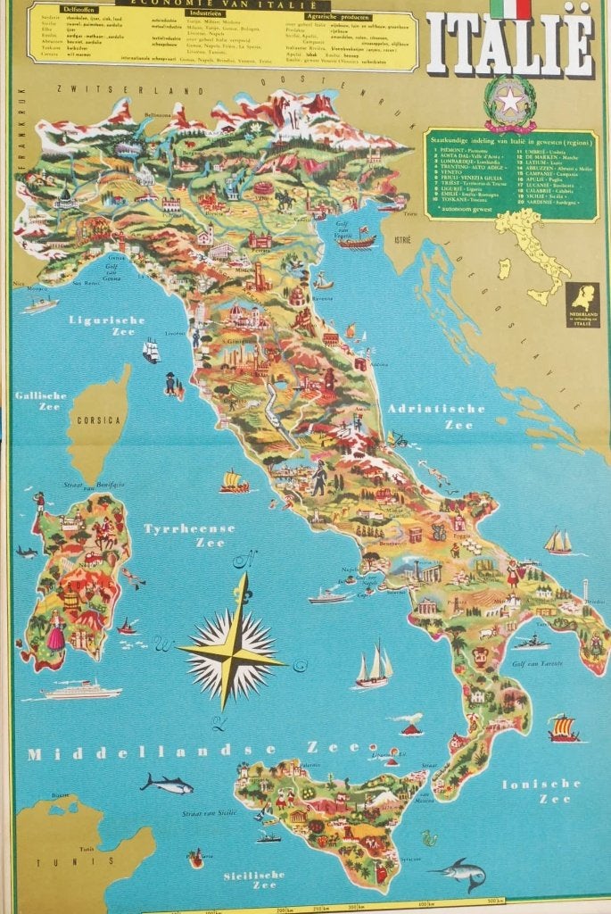 Italië - Boek Douwe Egberts jaren 50, Boeken, Prentenboeken en Plaatjesalbums, Verzenden, Zo goed als nieuw