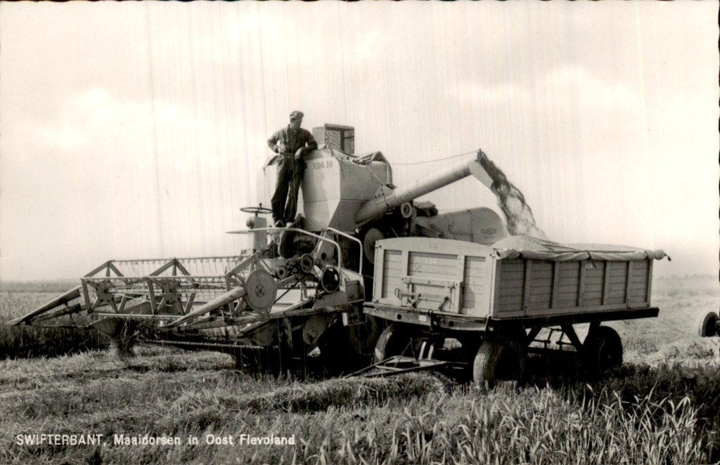 Swifterbant - Maaidorsen - Oost Flevoland, Verzamelen, Ophalen of Verzenden, 1960 tot 1980, Ongelopen, Flevoland