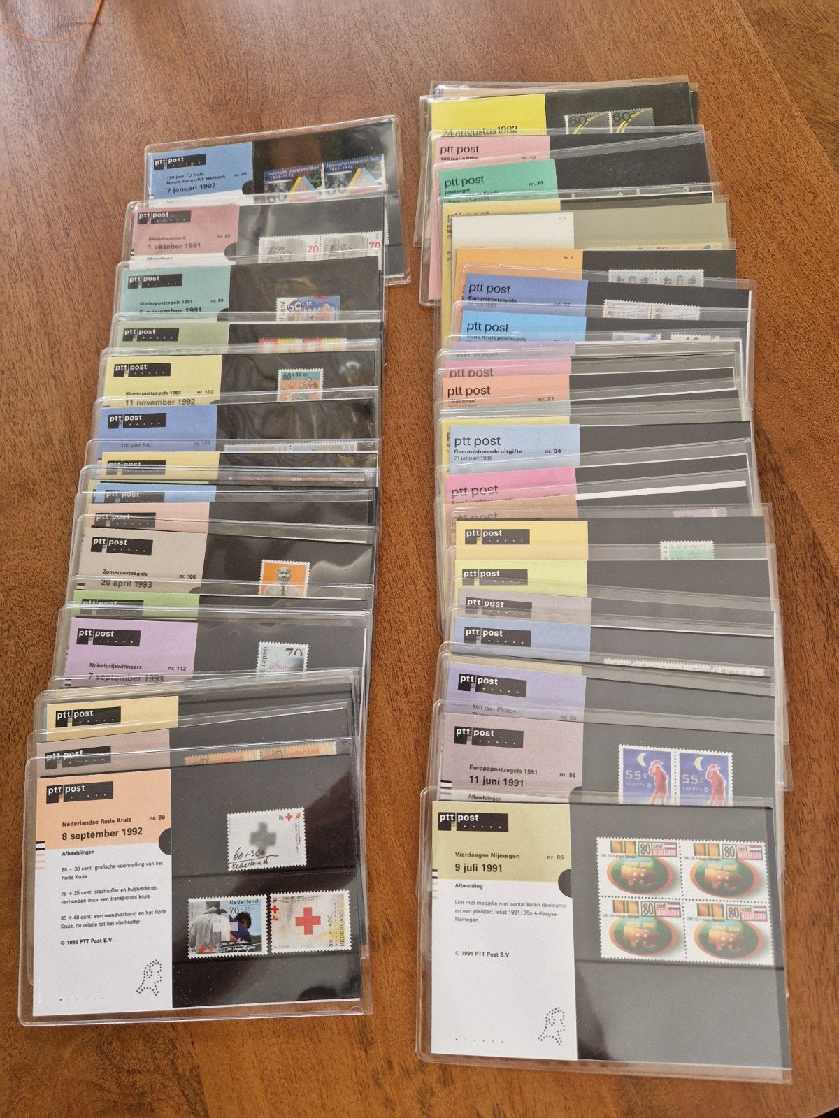 Grote collectie PTT Post postzegeluitgiften (1991-1993), Ophalen of Verzenden, Na 1940, Postfris