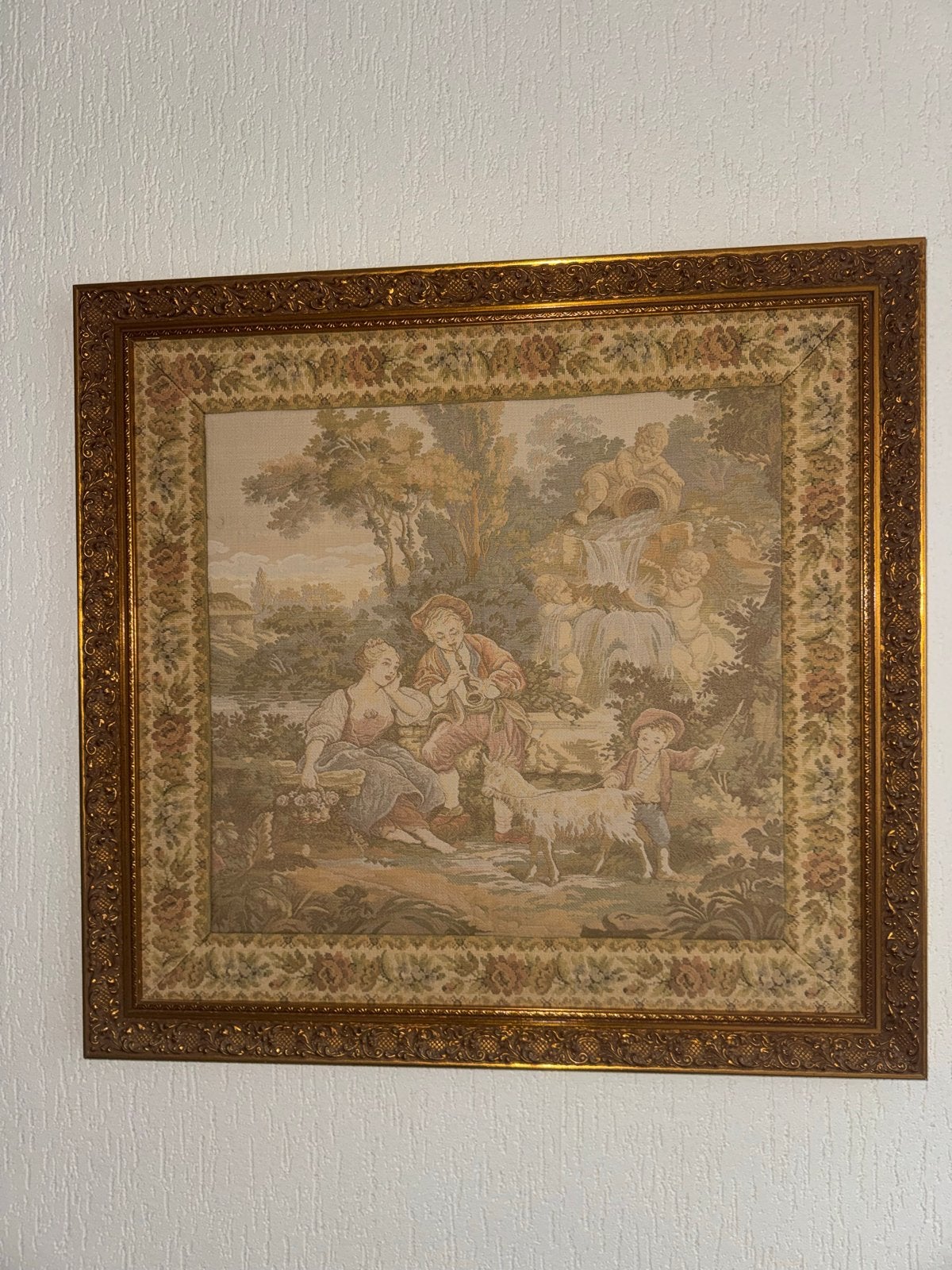Set van 3 Vintage Wandtapijten Gobelin, Ophalen, 50 – 75, Gebruikt, Overige typen