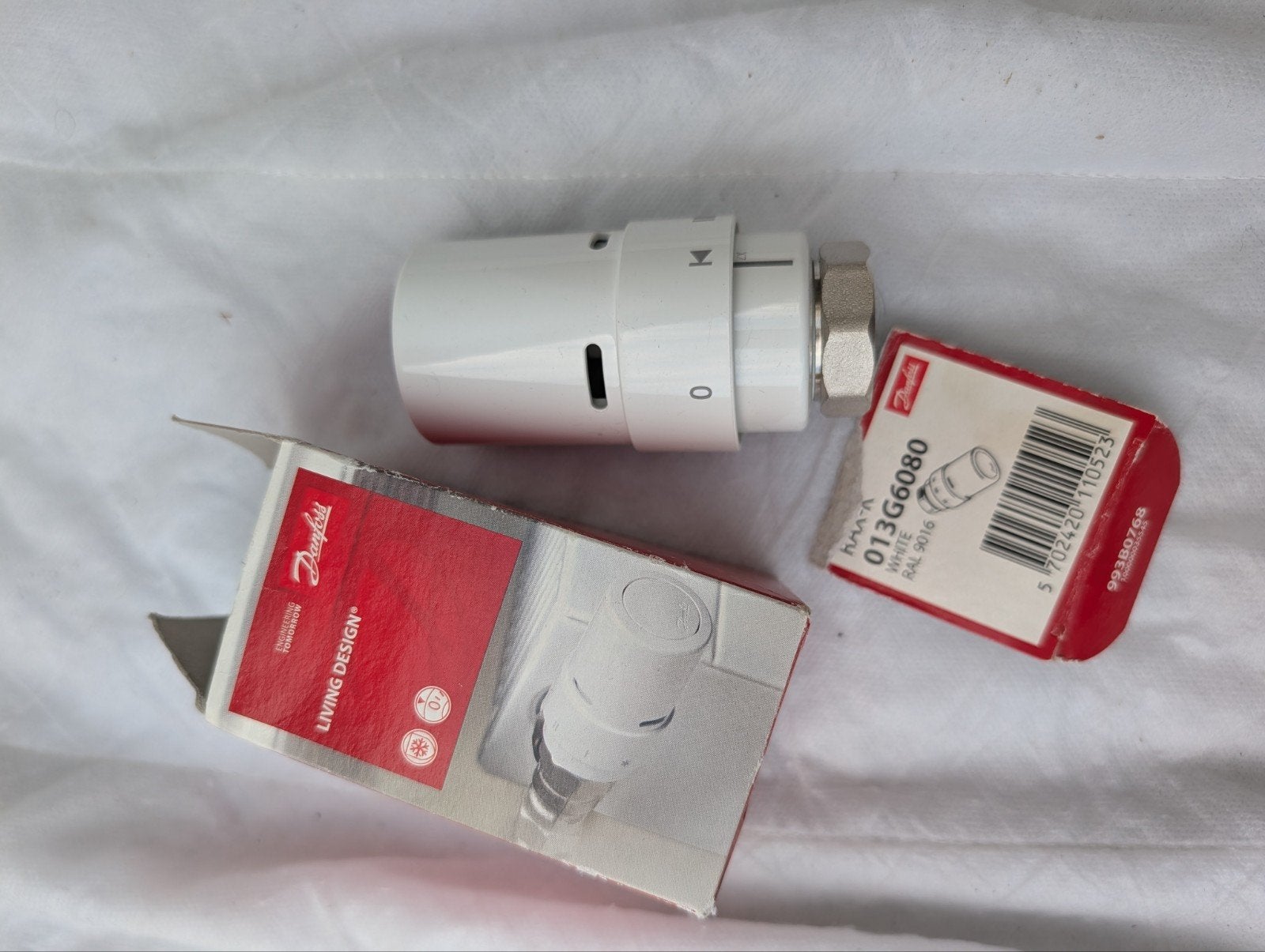 Danfoss Thermostaat RAX-K 013G6080 Wit RAL 9016, Ophalen of Verzenden, Nieuw