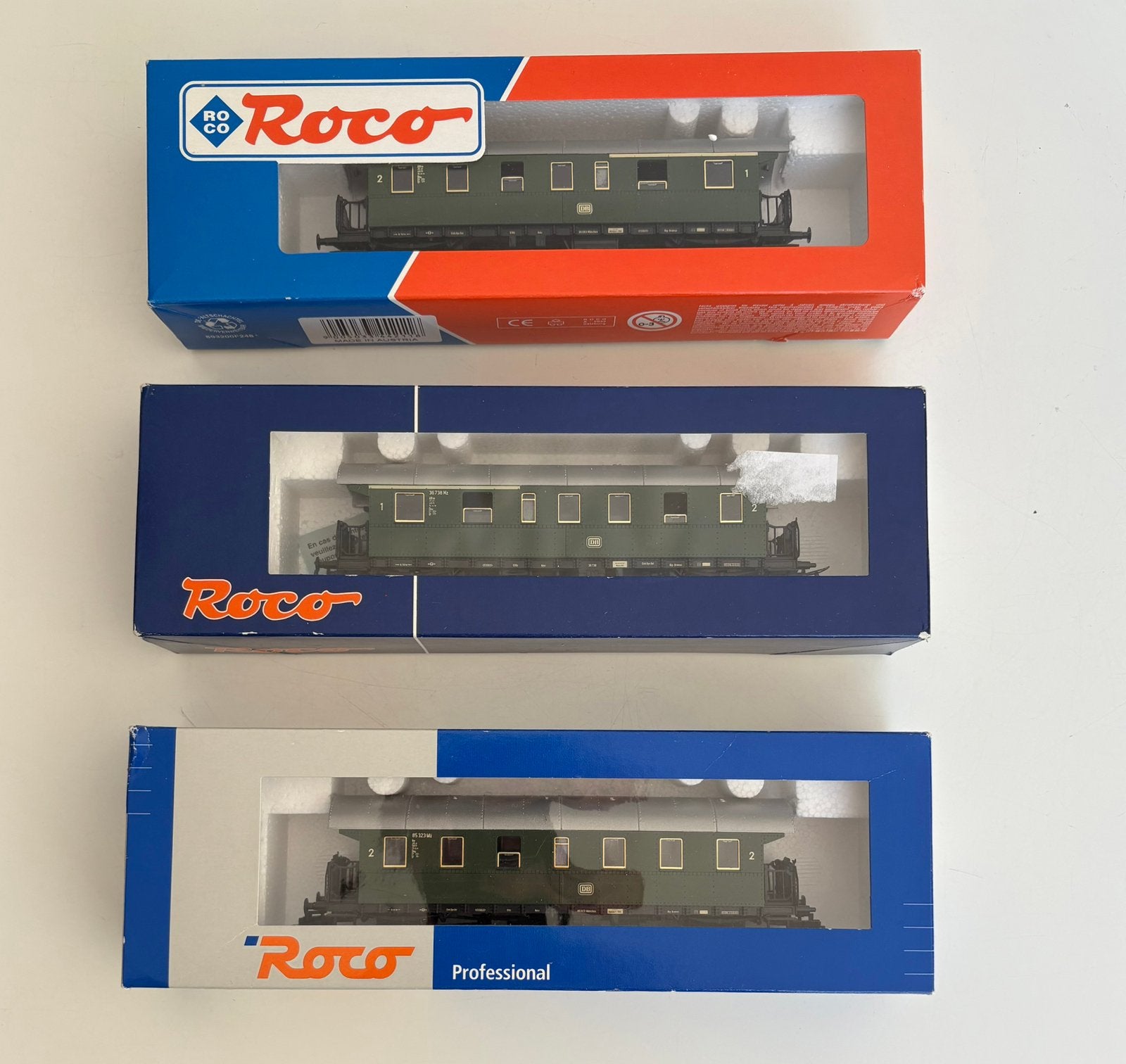Roco 44211 en 44201 donderbussen DB, Hobby en Vrije tijd, Modeltreinen | H0, Gelijkstroom, Wagon, Ophalen of Verzenden, Zo goed als nieuw