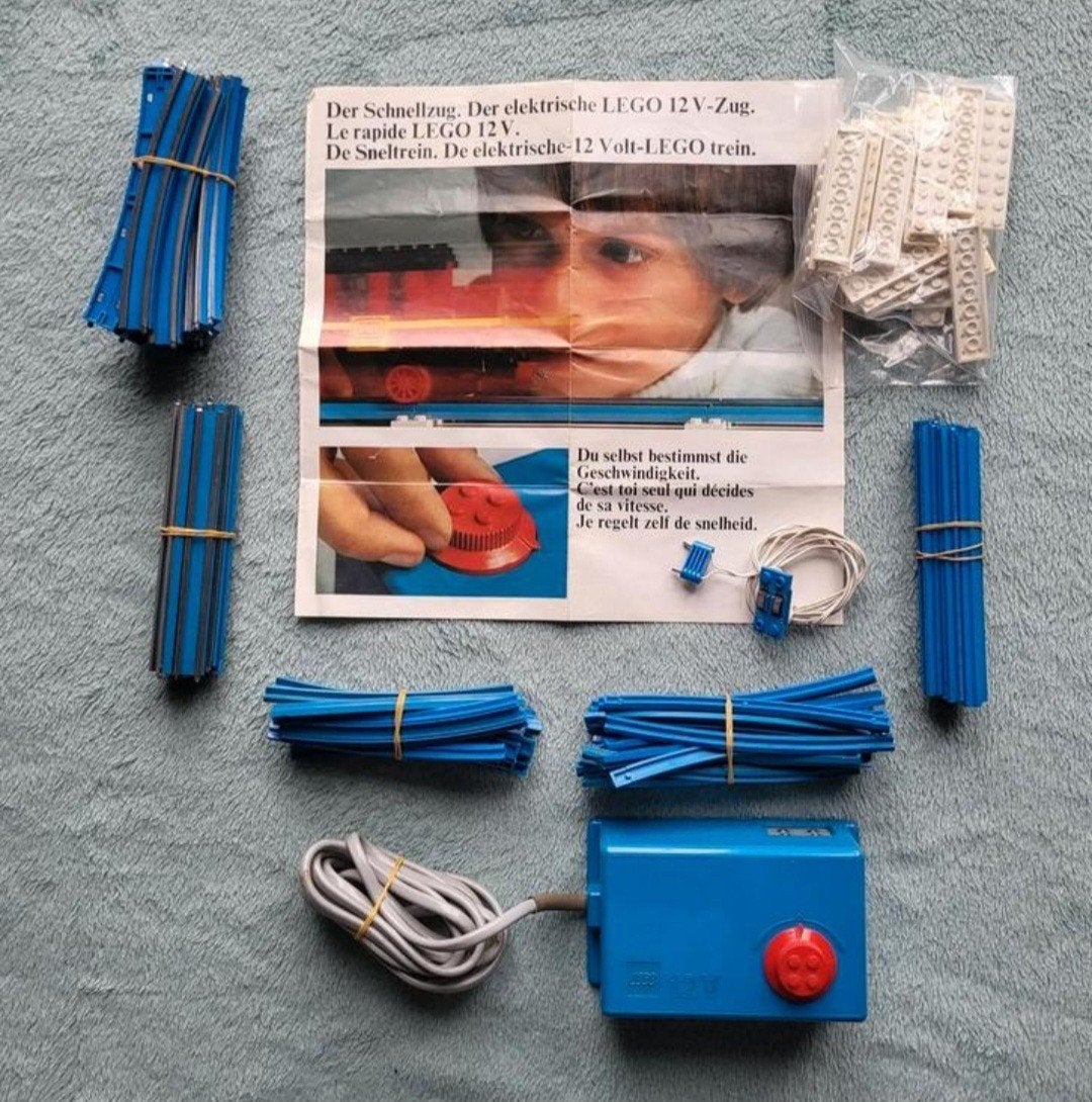 Lego trein 12 Volt rails, transformator, aansluit kabeltje., Kinderen en Baby's, Ophalen of Verzenden, Gebruikt, Complete set