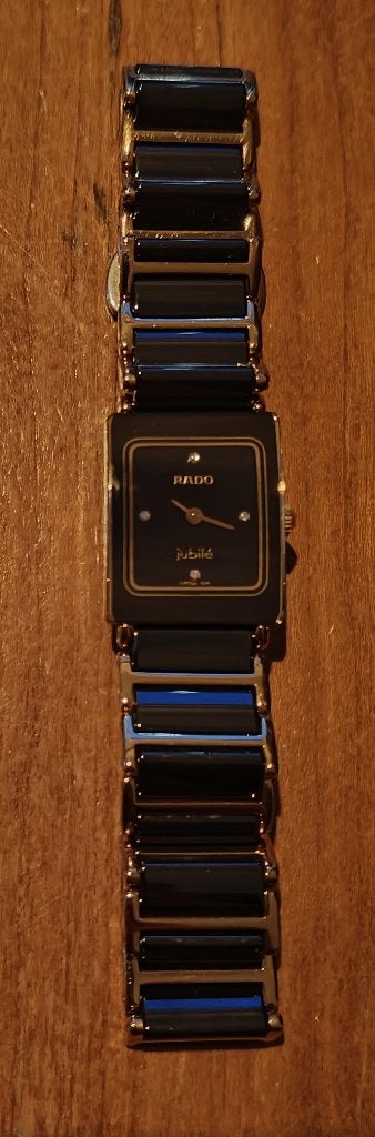 Dames polshorloge RADO (Goud op Staal) met 4 diamantjes, Sieraden, Tassen en Uiterlijk, Horloges | Dames, Ophalen of Verzenden