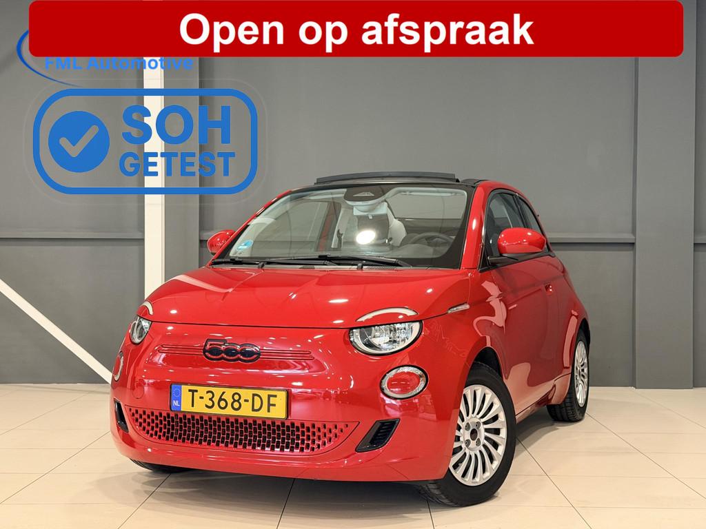 Fiat 500 C RED 42 kWh | Climate Control | Cabriolet | SOH 94, Auto's, Stof, Cabriolet, 4 stoelen, 255 min