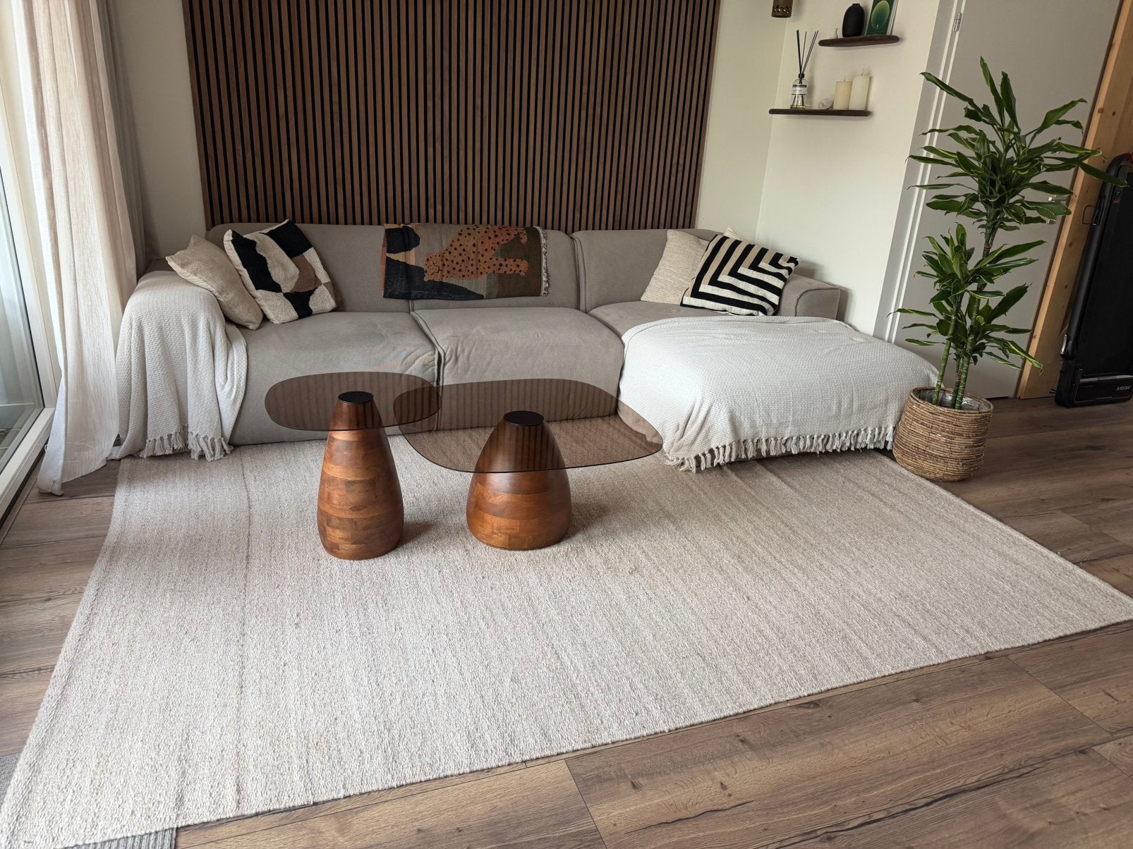 ARKET vloerkleed (200x300), Ophalen, Beige, 200 cm of meer, Zo goed als nieuw