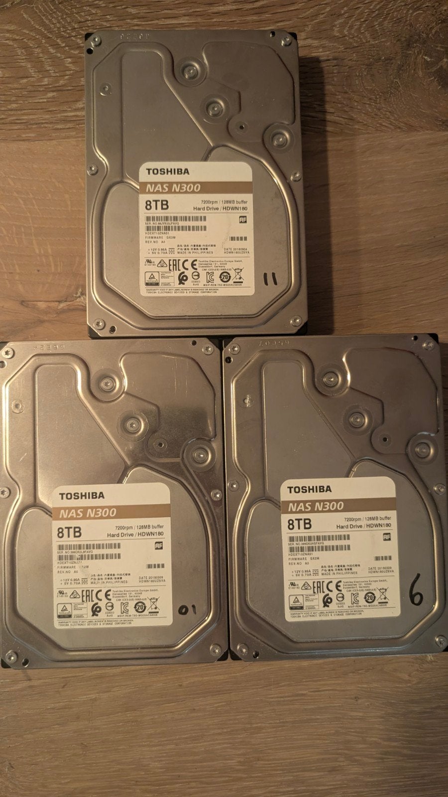 Toshiba NAS N300 8TB HDD - Per stuk, Intern, Server, 8TB, Ophalen of Verzenden