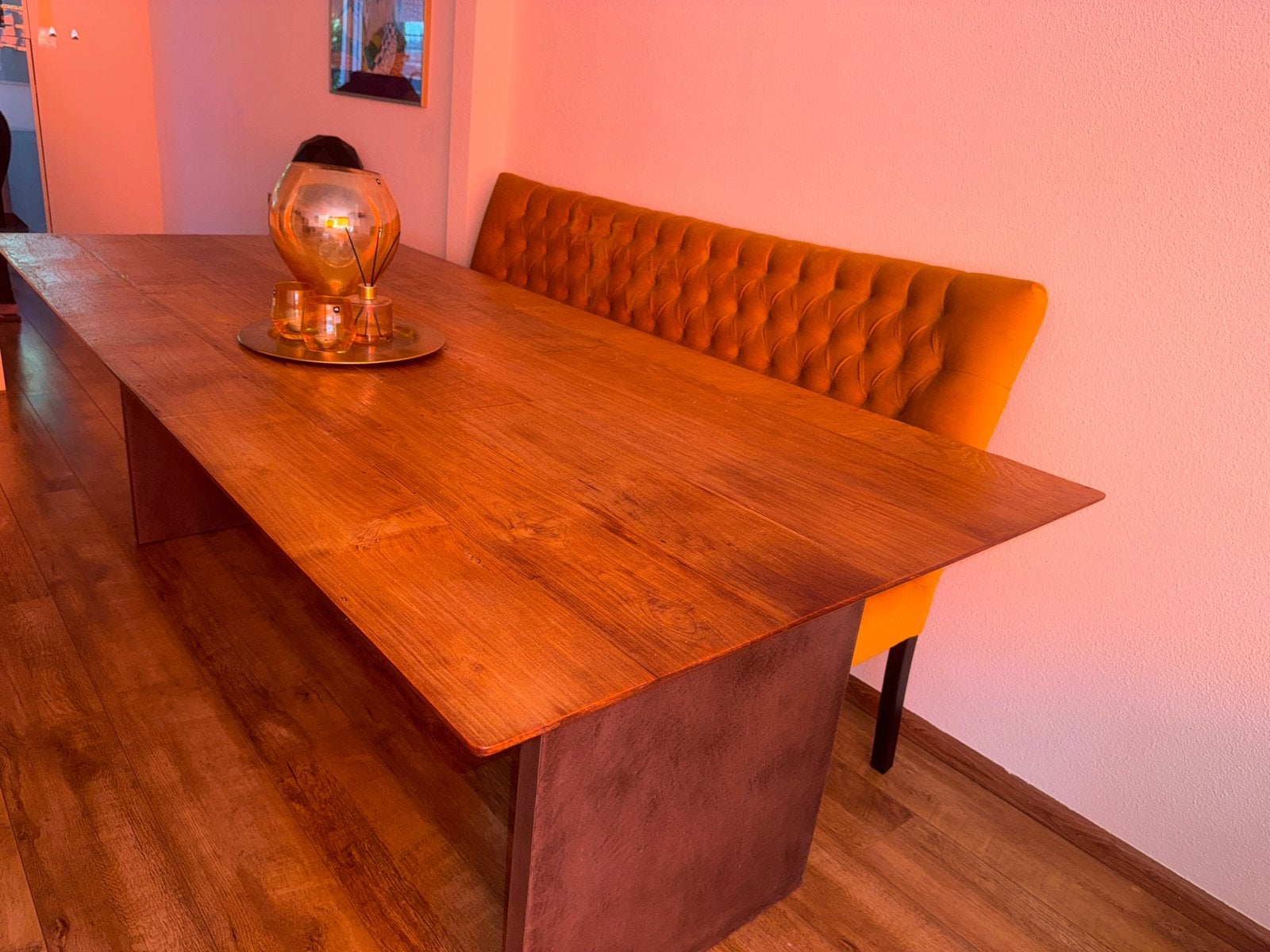 Veger meubelen eettafel, Huis en Inrichting, Ophalen, 100 tot 150 cm, 200 cm of meer, Zo goed als nieuw