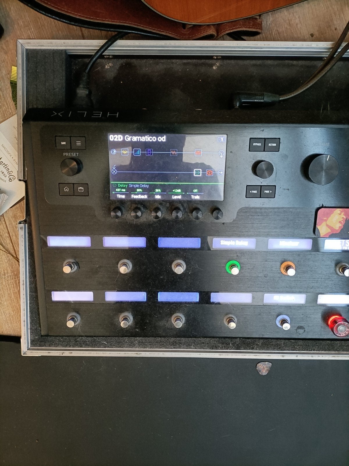 Line6 Helix, inclusief 2 x Powercabs 112 en pedaaltje, Ophalen, Gebruikt