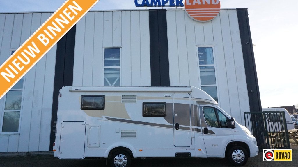 Carado T 337 -enkele bedden-automaat, Caravans en Kamperen, Automaat, Standaard zit, Ringverwarming, Fiat