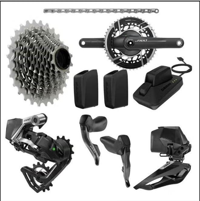 SRAM Red eTap AXS Groepset powermeter - Zo goed als nieuw, Fietsen en Brommers, Ophalen, Overige typen, Zo goed als nieuw, SRAM