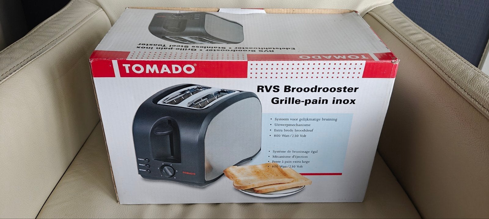 Tomado TM-1281, Ophalen, Nieuw, Uitneembare kruimellade