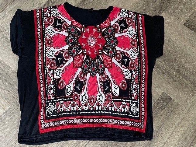 MS Mode shirt mt. XXL, Zwart, Maat 46/48 (XL) of groter, Ophalen of Verzenden, Zo goed als nieuw