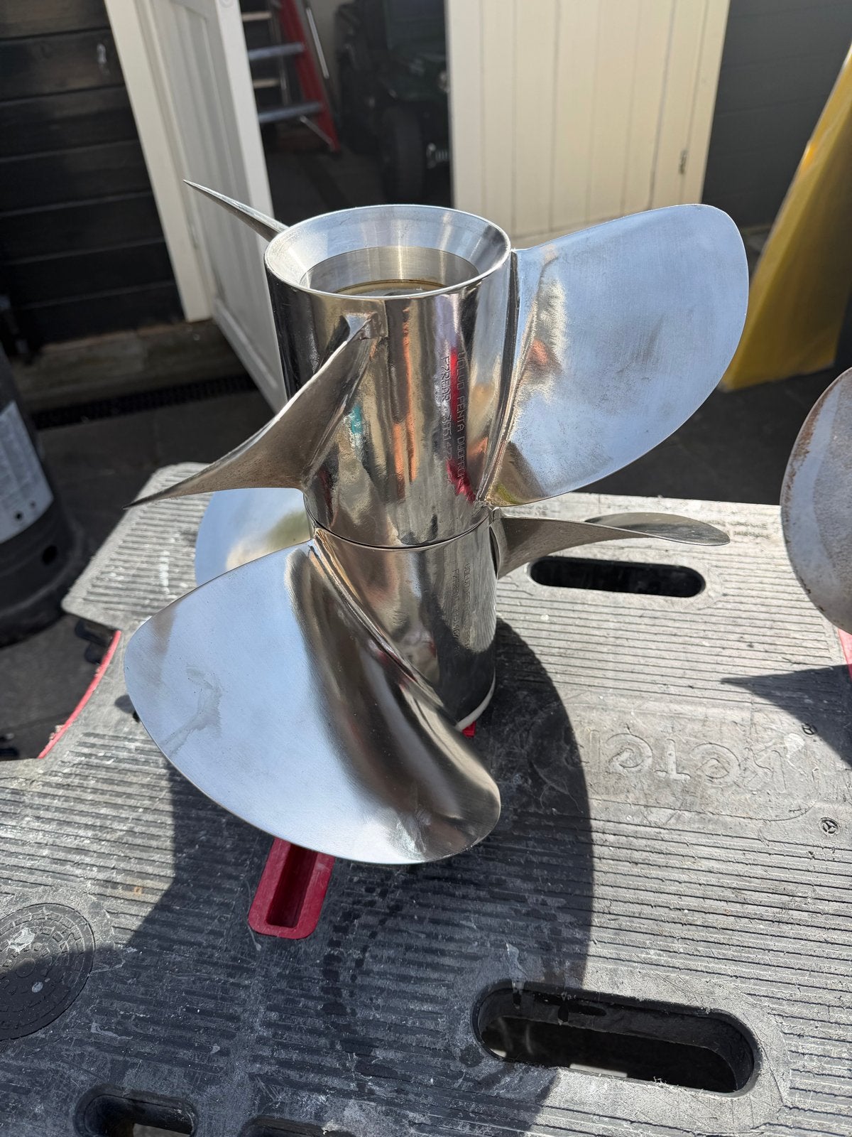 Volvo Penta Duoprop F7 RVS propellerset – 3851497 –, Ophalen, Gebruikt, Motor en Techniek