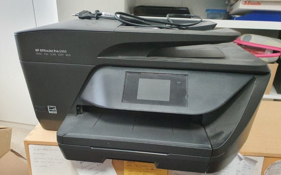 HP OFFICE JET PRO 6960 Kleur Scan Copy met nwe HP cartridges, Ophalen, Gebruikt, Premium (Compatibel met HP), All-in-one