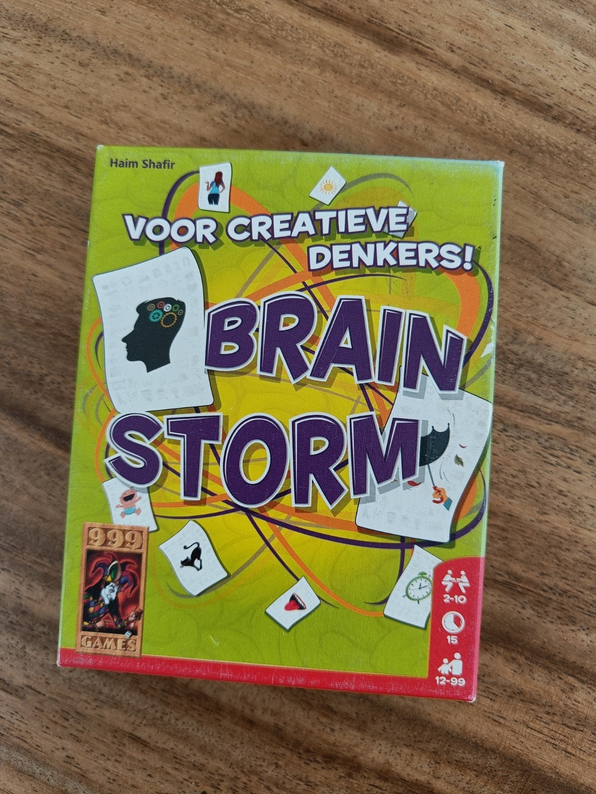Brain Storm: Creatief Denkspel van 999 Games, Hobby en Vrije tijd, Een of twee spelers, Ophalen of Verzenden, Zo goed als nieuw