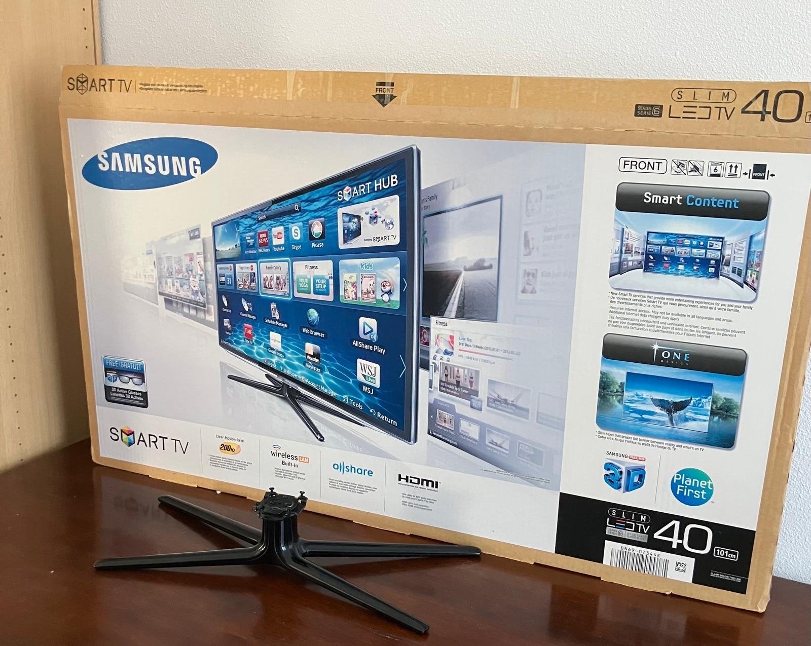Samsung Slim LED TV 40 inch Smart TV, Ophalen, 50 Hz, Zo goed als nieuw, Samsung
