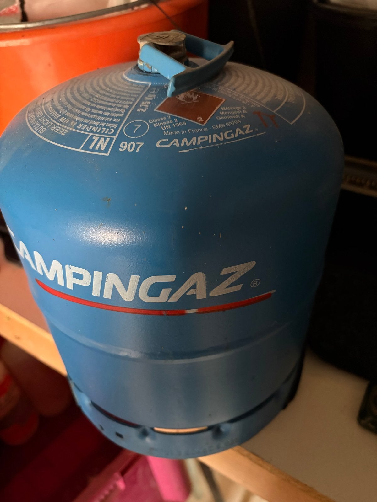 Campingaz gasfles 907 (leeg), Caravans en Kamperen, Kampeeraccessoires, Ophalen of Verzenden, Gebruikt