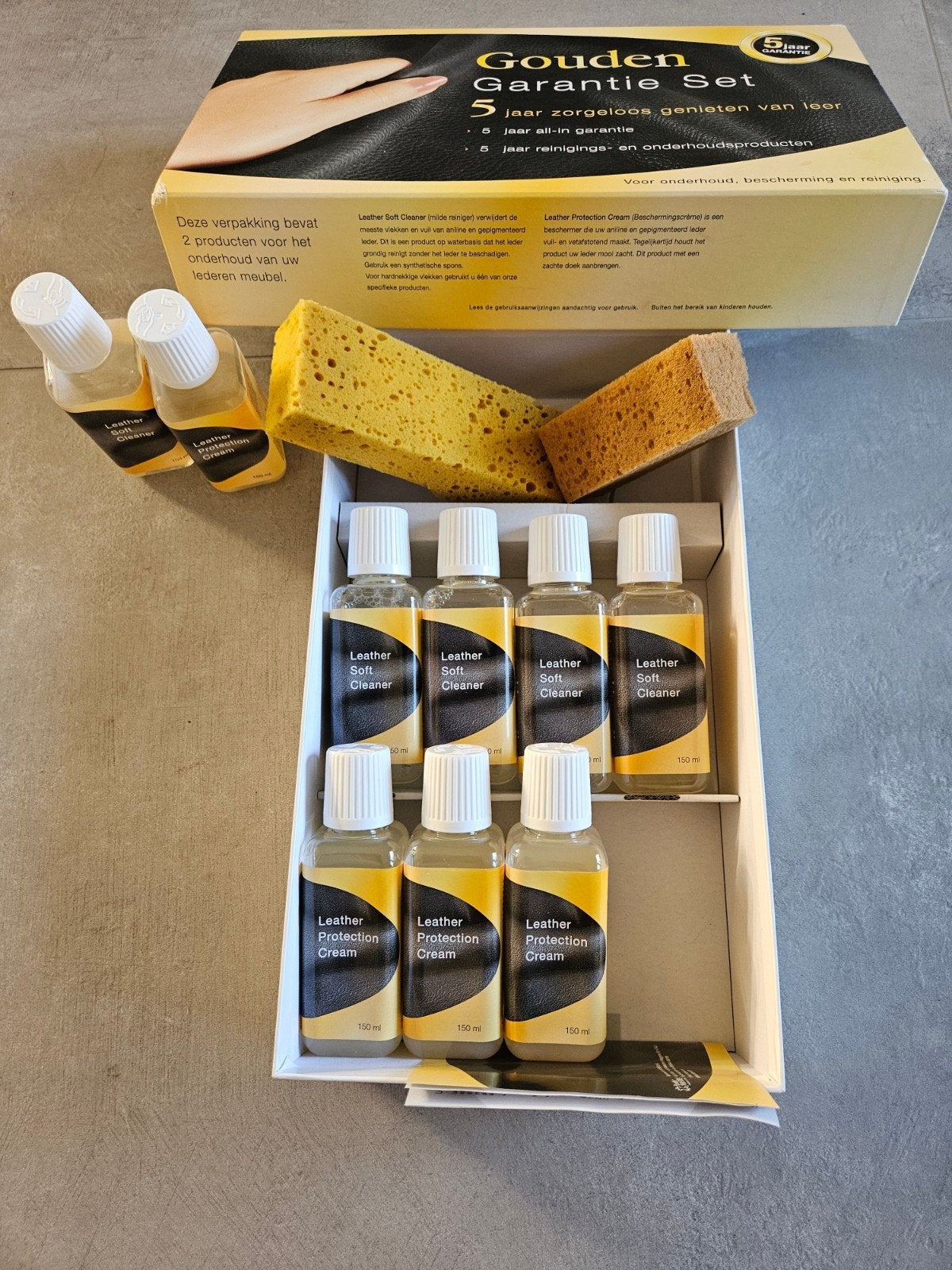 Gouden Garantie Set - Leer Onderhoudset, Ophalen of Verzenden, Nieuw