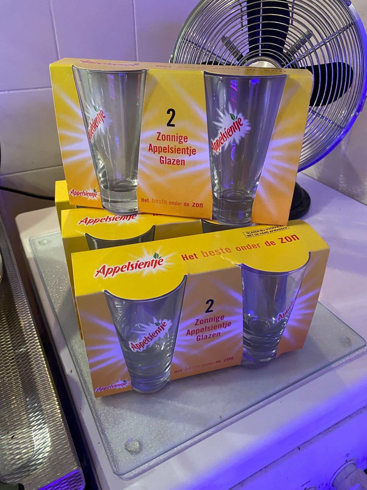 6 glazen van appelsientje nieuw, Ophalen of Verzenden, Nieuw