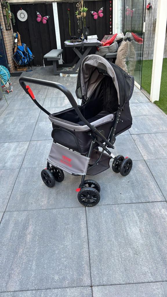 Honden wandelwagen, Ophalen