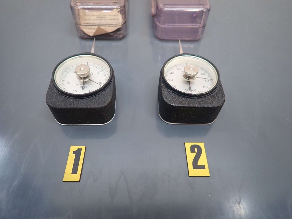 4x Correx Krachtmeter / kracht meter /  tension  gauge, Niet ingevuld, Niet ingevuld, Ophalen of Verzenden, Zo goed als nieuw