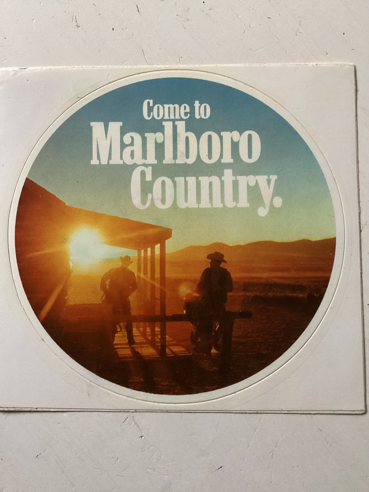 Sticker Marlboro Country, Verzenden, Zo goed als nieuw, Merk
