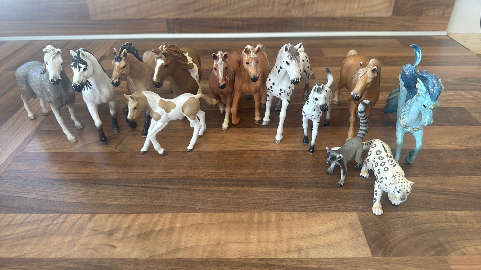 11 delige Schleich paarden set, Verzamelen, Dierenverzamelingen, Ophalen of Verzenden, Zo goed als nieuw, Paard, Beeldje of Figuurtje