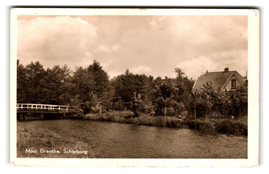 Schipborg, Mooi Drenthe, Verzenden, 1940 tot 1960, Gelopen, Drenthe