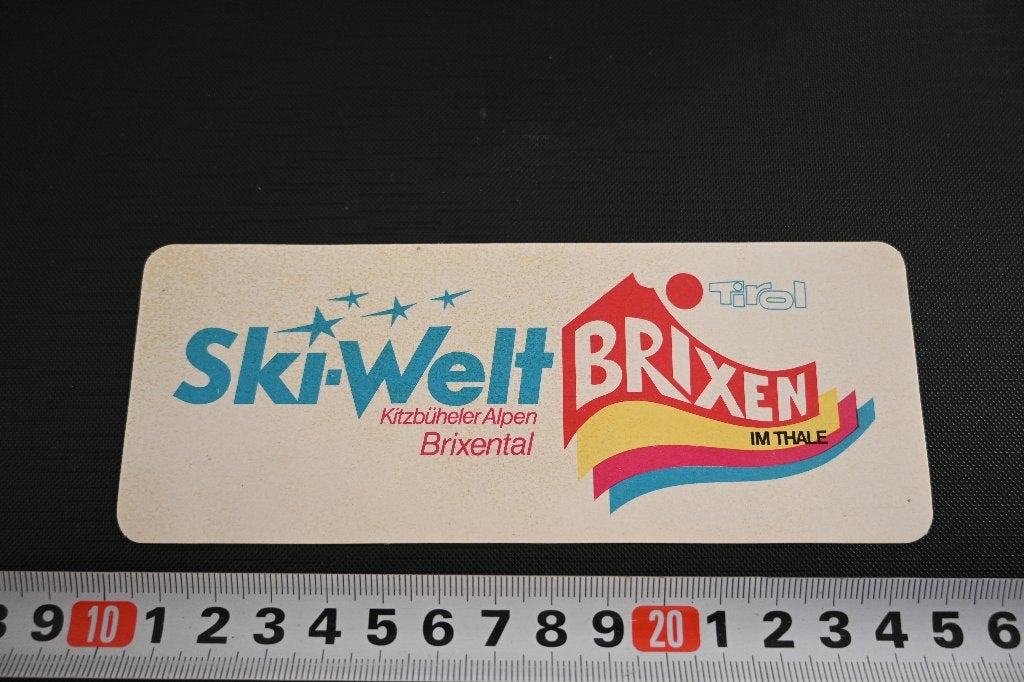 sticker ski-welt brixen im thale tirol kitzbüheler alpen, Ophalen of Verzenden, Zo goed als nieuw