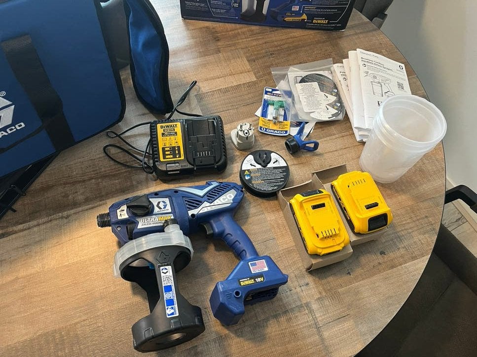 Graco UltraMax Cordless Airless Handheld Verfspuit, Ophalen, Zo goed als nieuw, Verfspuit of Verfpomp