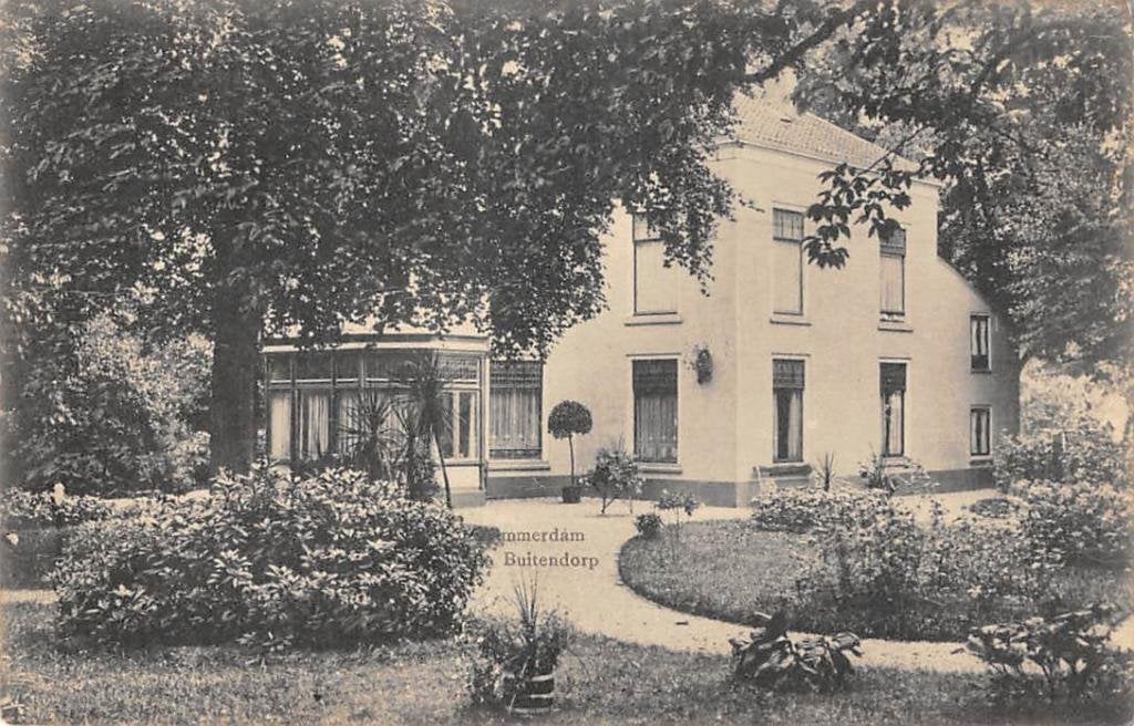 Zwammerdam Villa Buitendorp Bodegraven, Ophalen of Verzenden, Voor 1920, Gelopen, Zuid-Holland