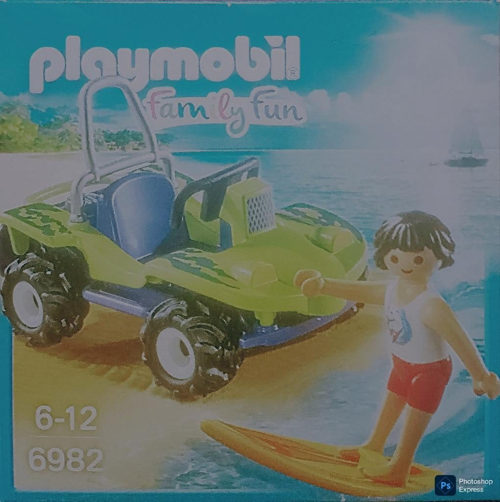 Family Fun Surfer Met Strandbuggy 6982, Ophalen of Verzenden, Gebruikt, Complete set