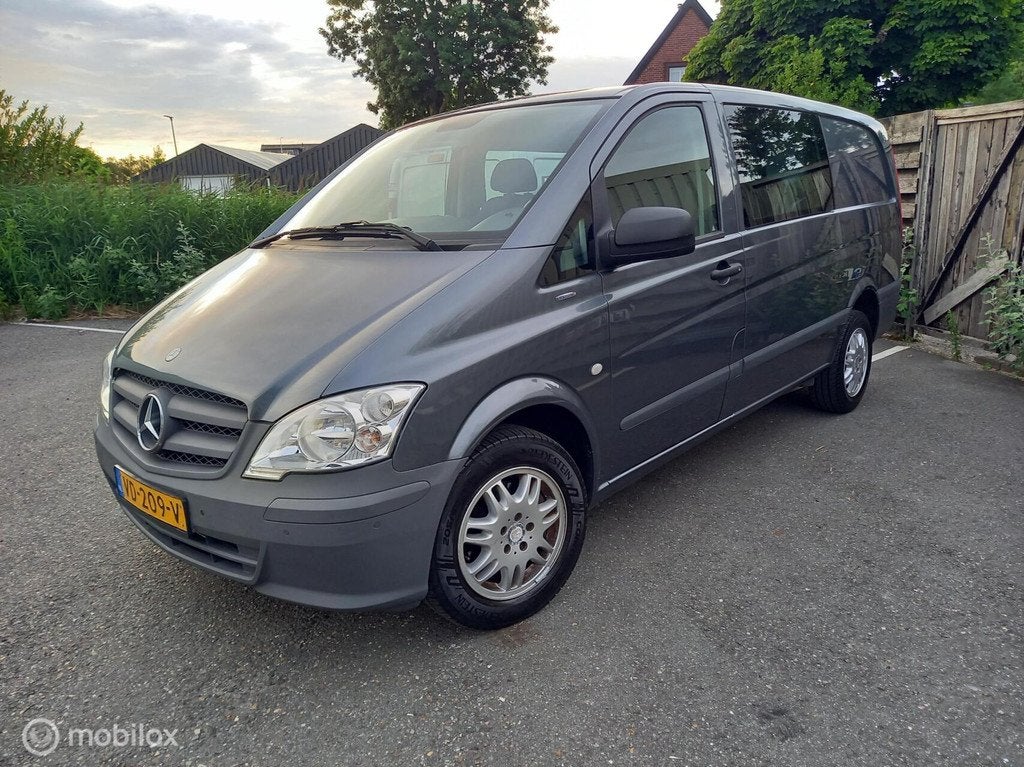 Mercedes Vito 113 CDI 320 AUT. Lang DC Luxe Dubbel Cabine/Ai, Auto's, Automaat, Euro 5, 136 pk, Gebruikt