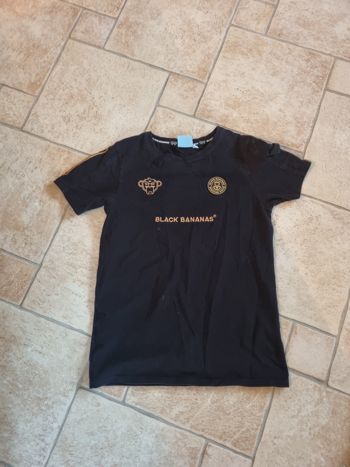 Nieuwstaat zwart black bananas t' shirt 176, Ophalen of Verzenden, Zo goed als nieuw