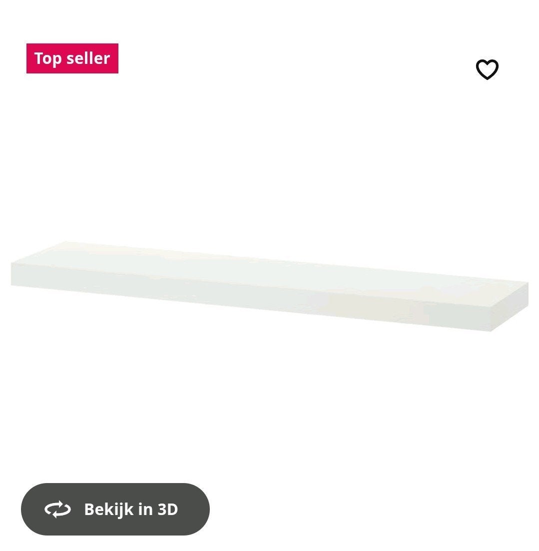 LACK ikea wandplank wit 4 stuks (110x26), Ophalen, Zo goed als nieuw