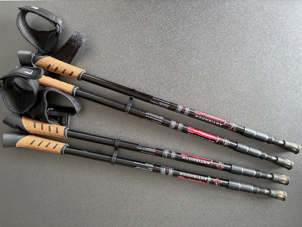 Nordic Walking wandelstokken - 2 sets, Sport en Fitness, Bergsport en Wandelen, Ophalen of Verzenden, Zo goed als nieuw, Wandelstok